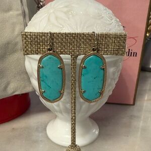Kendra Scott Turquoise Oval Earrings